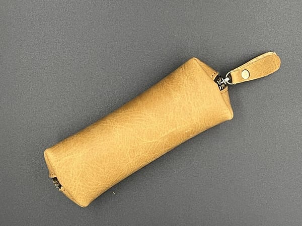 革製ペンケース 筆入 ベージュ - 画像 (8)