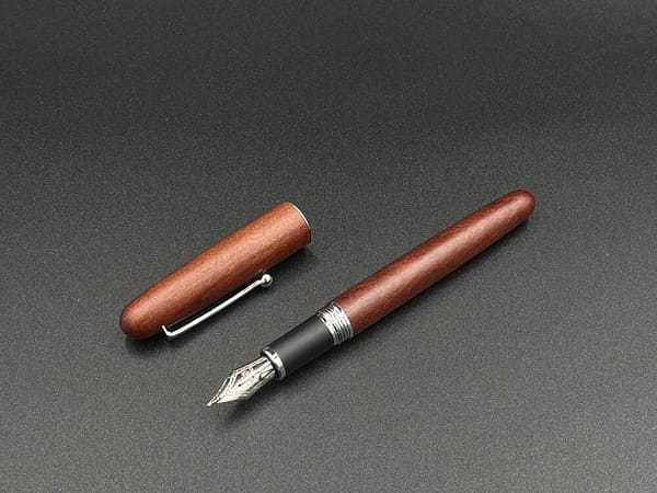 万年筆 jinhao9035 ローズウッド 木製 F - 画像 (2)
