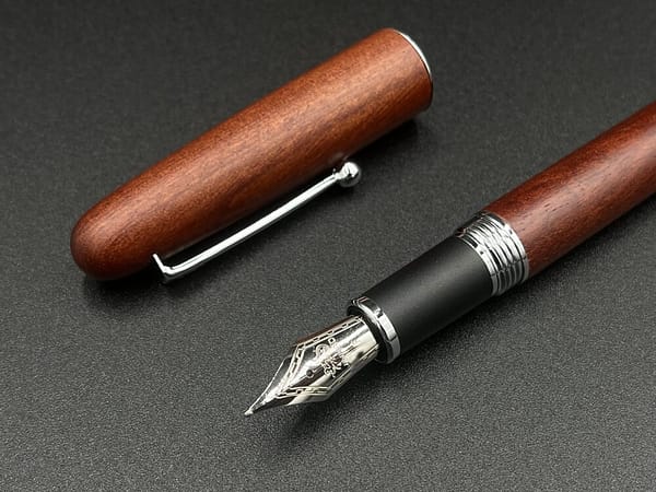 万年筆 jinhao9035 ローズウッド 木製 F - 画像 (3)