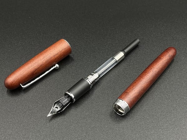 万年筆 jinhao9035 ローズウッド 木製 F - 画像 (4)