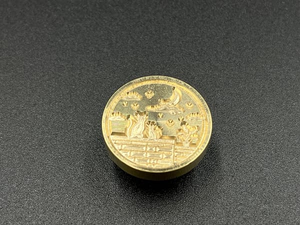 シーリングスタンプ ヘッド 【夜空を眺める猫】 - 画像 (3)