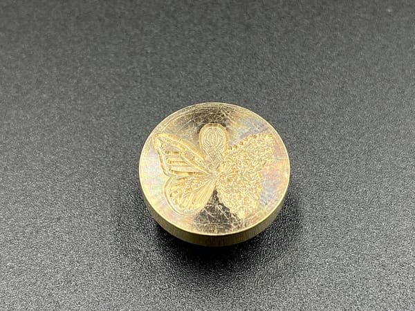 シーリングスタンプ ヘッド 【蝶の羽】 - 画像 (3)